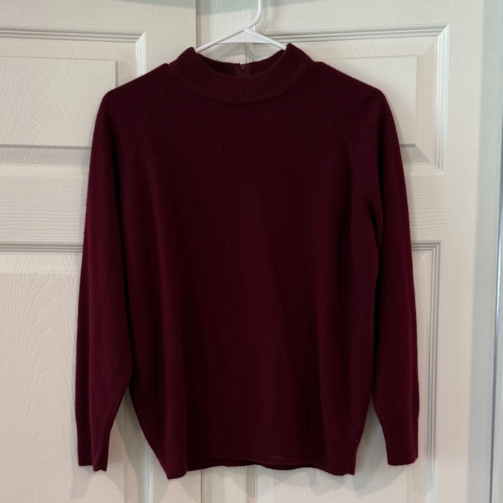 Elegant Burgundy Women's Sweater